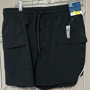 Old navy, black athletic 5” inseam shorts size medium